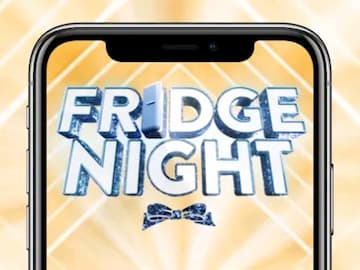 A screenshot of a phone showing the words "Fridge Night"