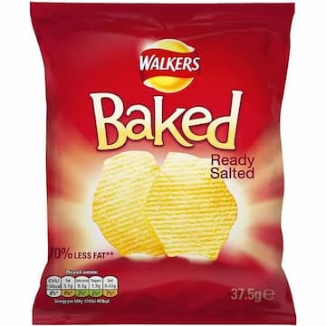 A bag of Walkers Baked crisps