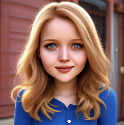 A portrait photograph of Daisy