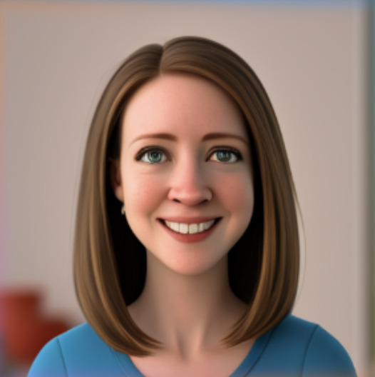 A portrait photograph of Emma F