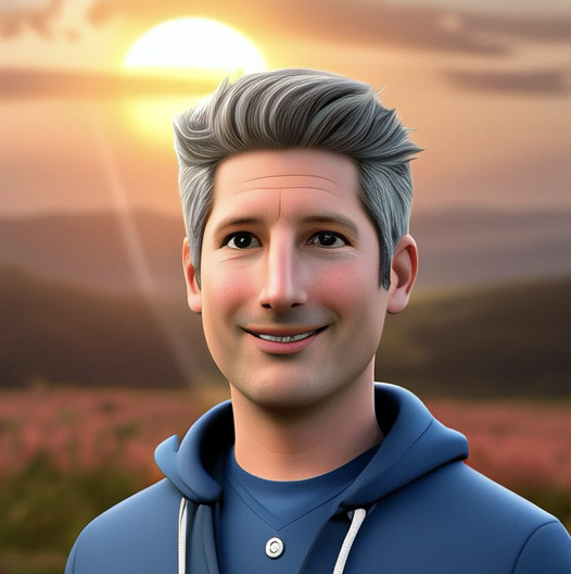 A portrait photograph of Simon